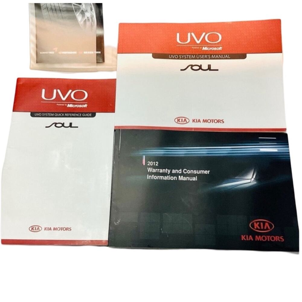 2012 Kia Soul User Manual & Warranty Card